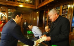 8 July 2016 Deputy Speaker Marinkovic and the Archbishop of Belgrade Hocevar